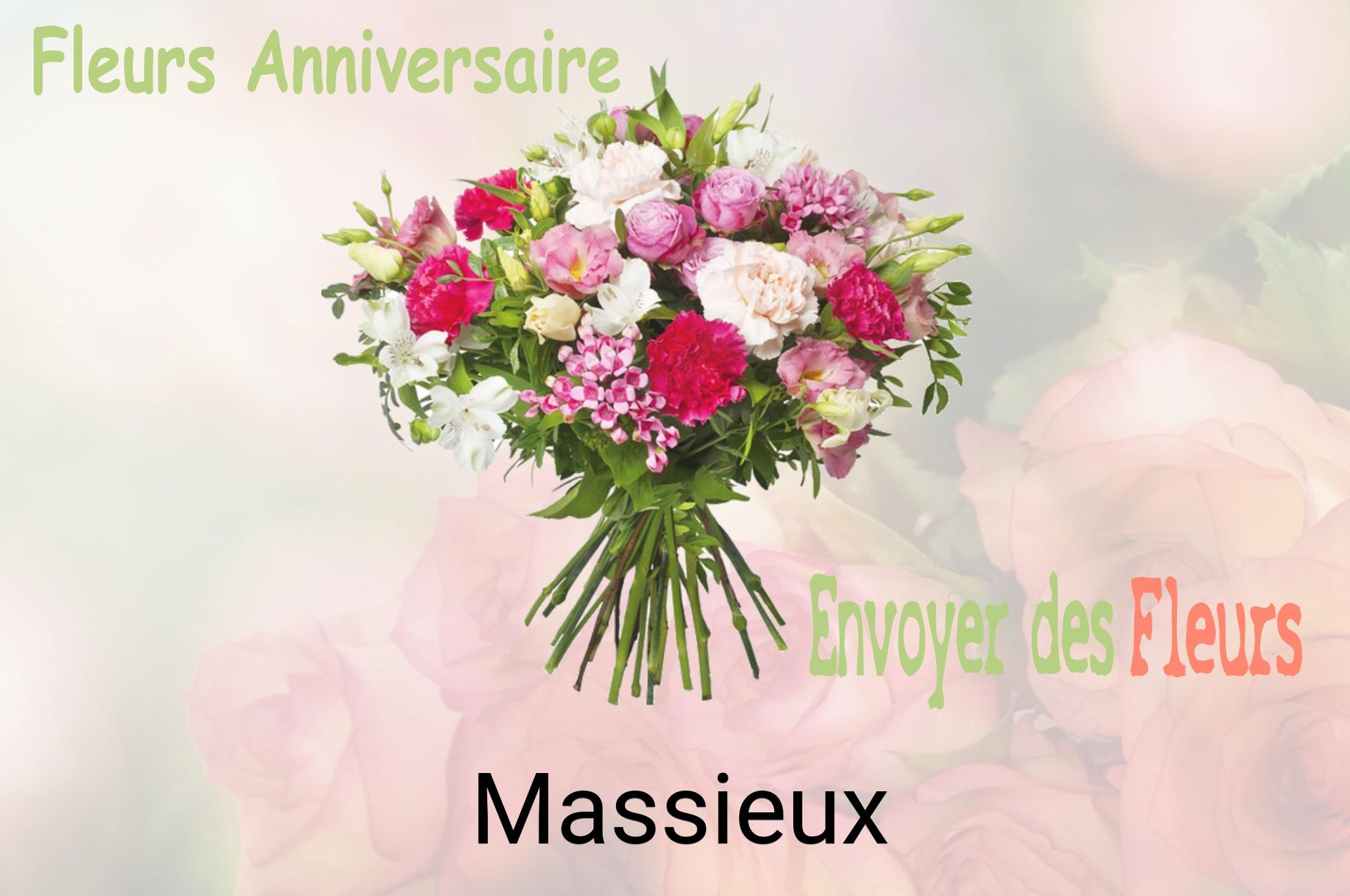 Bouquet de fleurs d’anniversaire livré à Massieux
